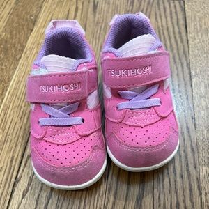 Tsukihoshi  RACER Child Shoes (Hot Pink) size 4.5